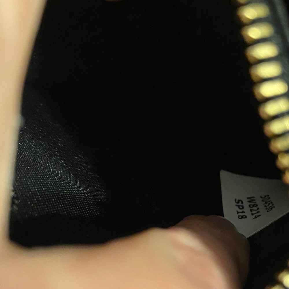 Stella McCartney Black and Gold Star long vegan leather Wallet - Picture 7 of 14